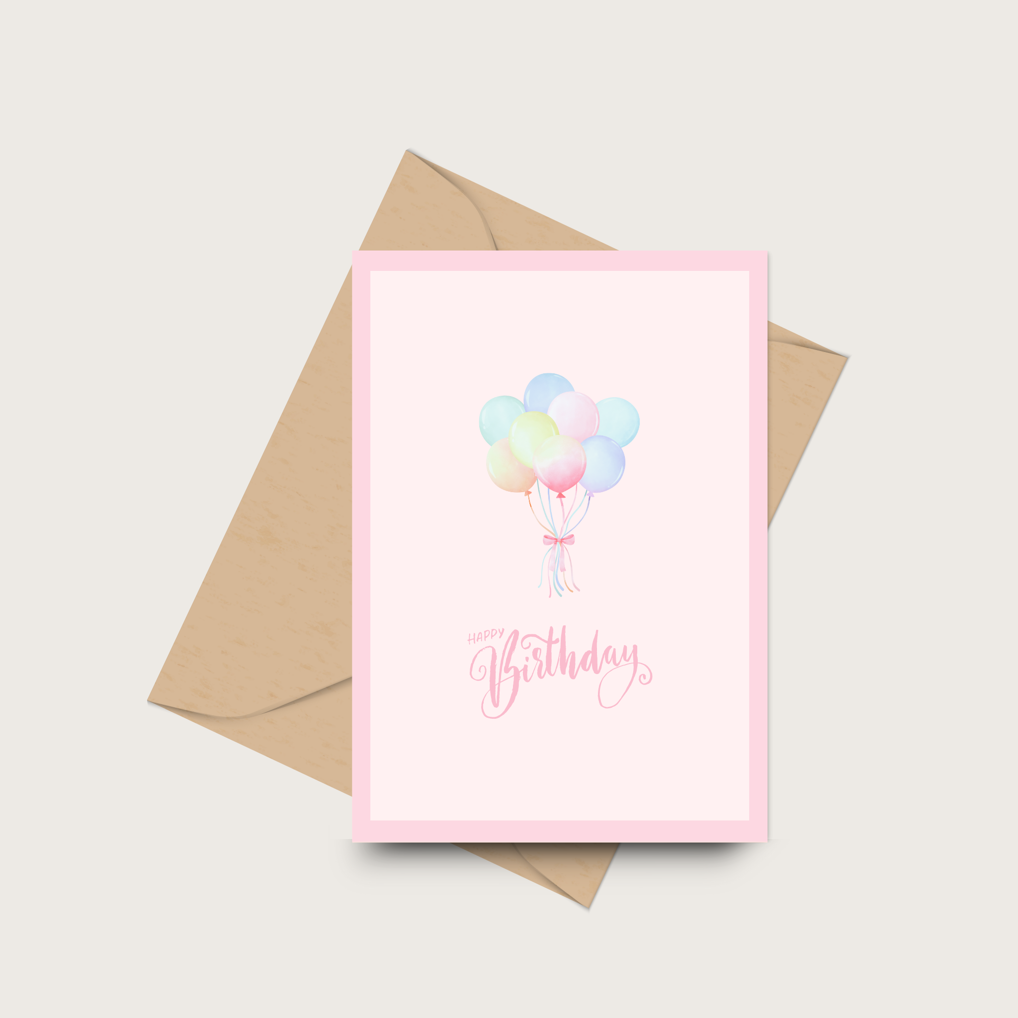 Birthday Balloons Mini Cards