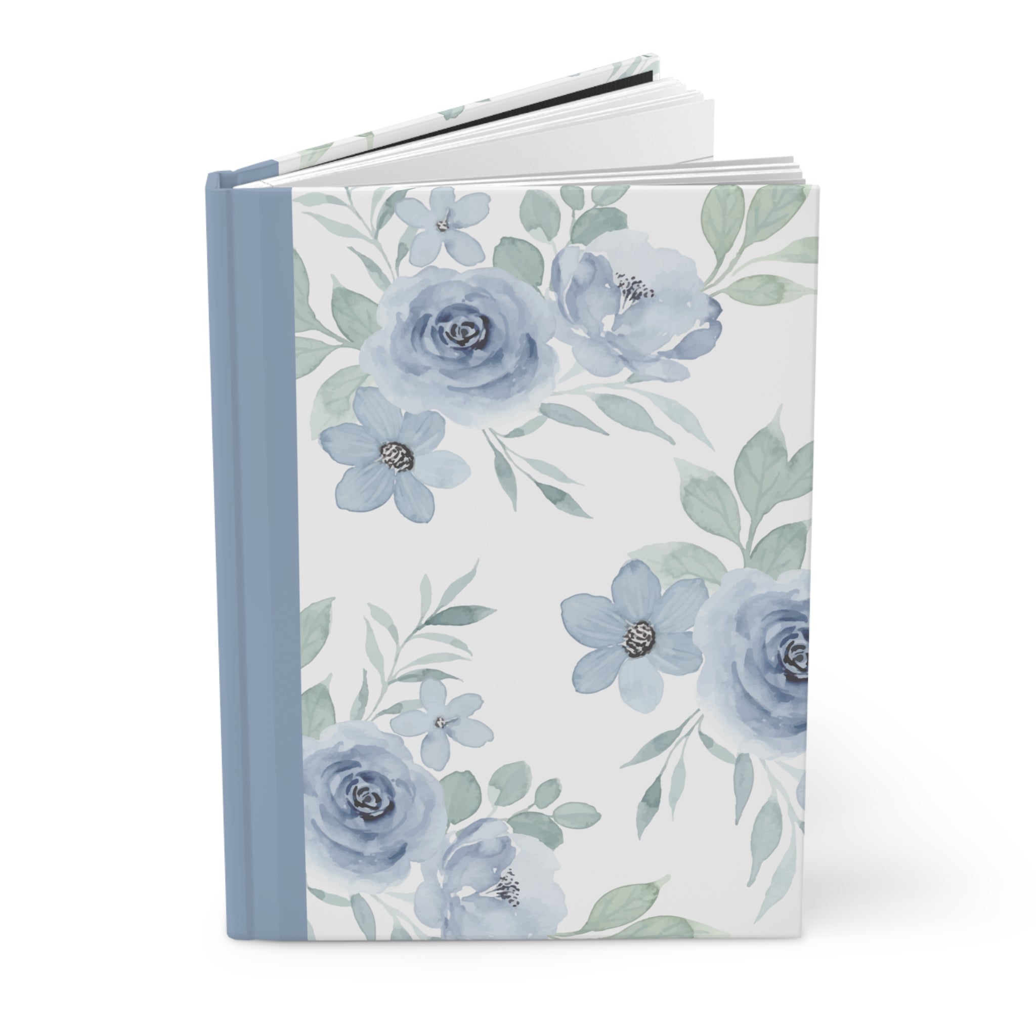 Blue Floral Hardcover Journal (Matte)