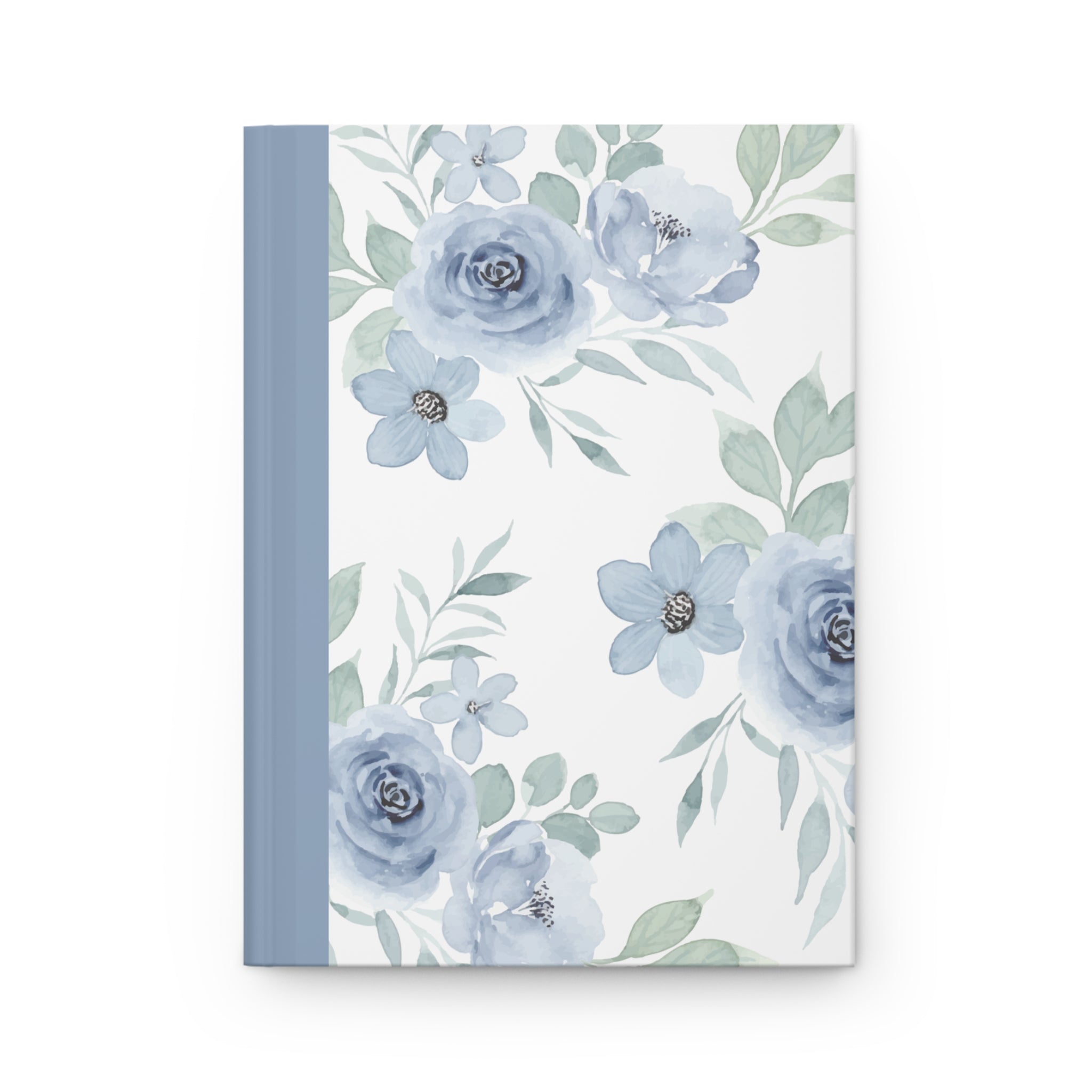 Blue Floral Hardcover Journal (Matte)